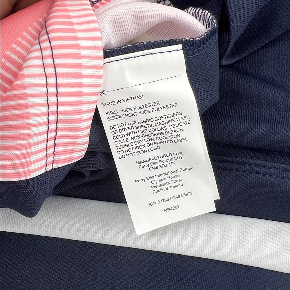 Callaway Navy Blue Athletic Golf Skort with Multicolor Stripe Accent - Picture 5 of 5